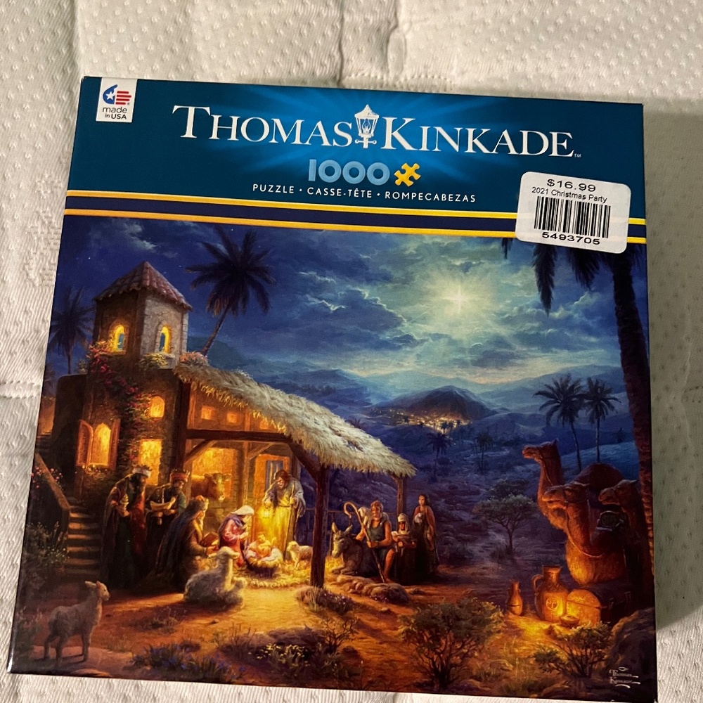 **FINAL REDUCTION** 1000 piece puzzle Thomas Kinkade Nativity Scene